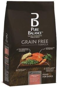 pure balance grain free formula salmon pea recipe dog food 11 lbs