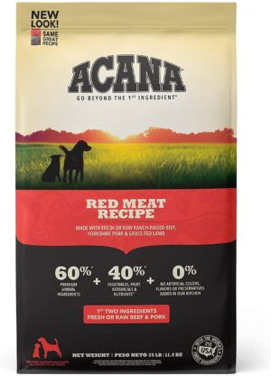 acana high protein adult dry dog food wholesome grains and grain free
