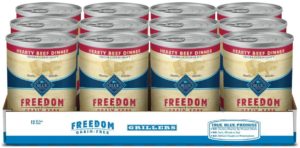 blue buffalo freedom grain free natural adult wet dog food 12 5 oz can