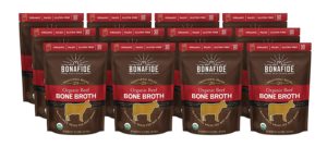 bonafide provisions fresh organic beef bone broth frozen 24 fl oz grass fed gluten free paleo keto whole 30 for sipping cooking