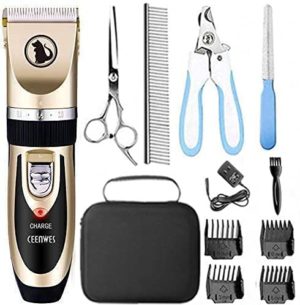ceenwes dog clippers low noise pet clippers rechargeable dog trimmer cordless pet grooming tool