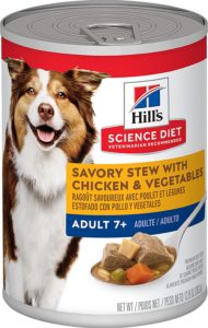 hills science diet senior wet dog food adult 7 savory stew canned dog food 12 pack