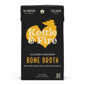 kettle fire classic chicken bone broth 32 oz