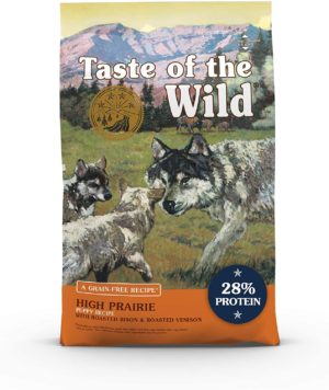 taste of the wild roasted bison and venison high protein real meat recipes premium dry dog food with superfoods and nutrients like probiotics vitamins and antioxidants for adult dogs or puppies 2