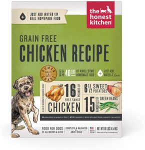 the honest kitchen human grade dehydrated grain free dog food complete meal or dog food topper